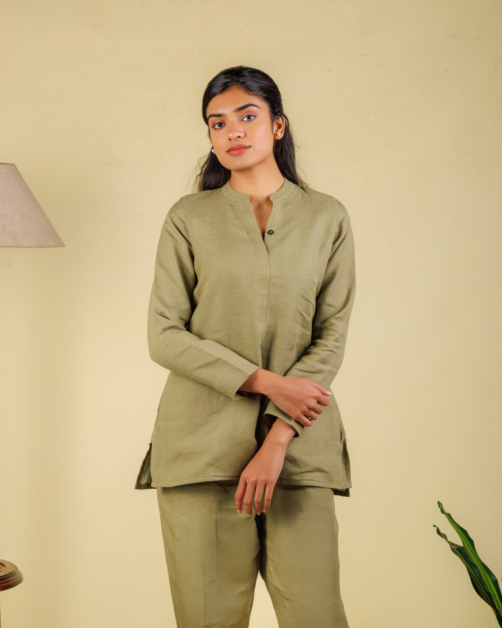 Green Collar Tunic view 1