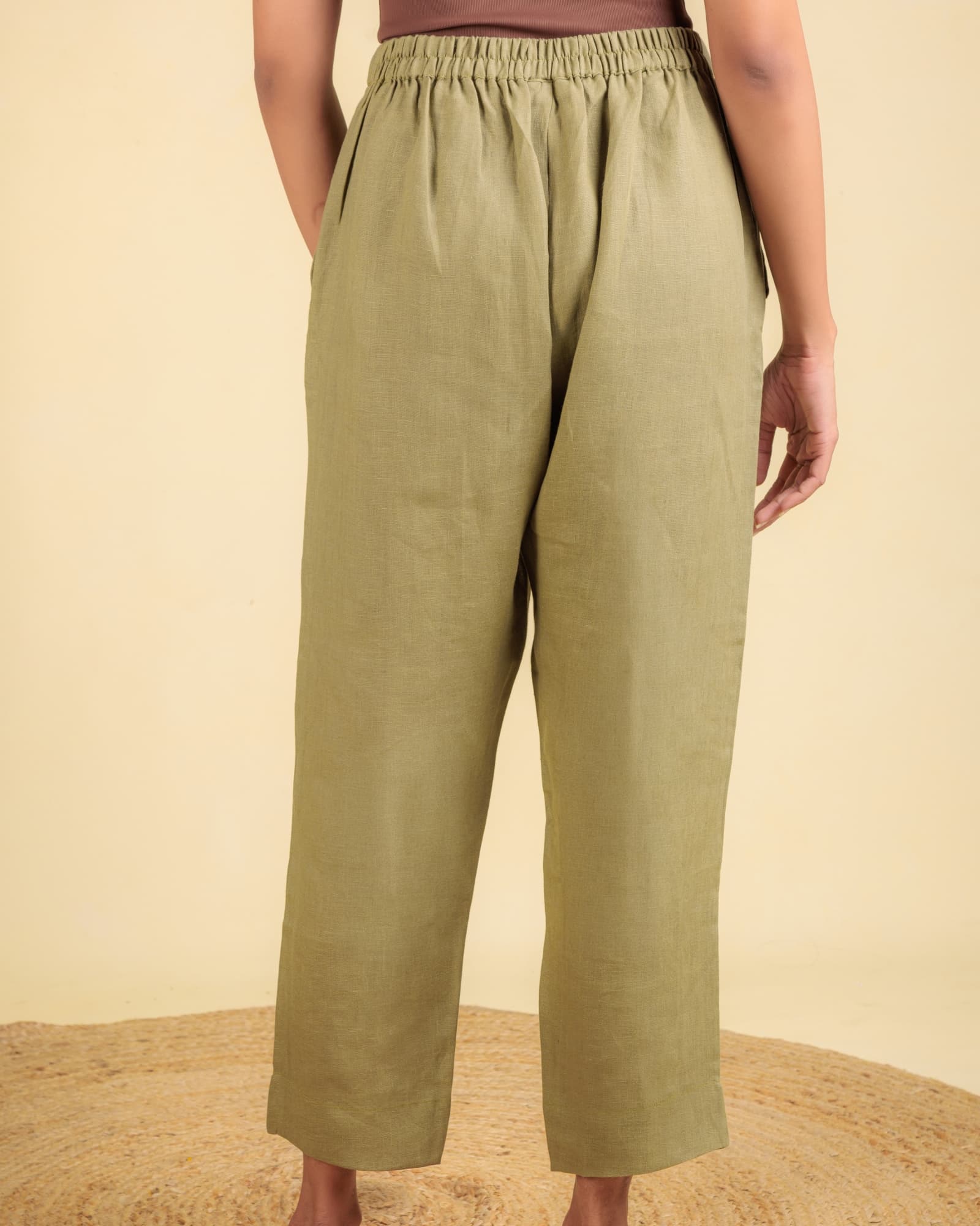 Green Straight Pant view 2