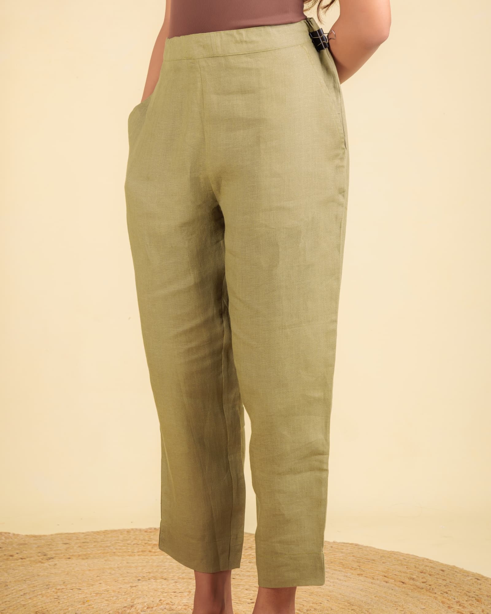 Green Straight Pant view 3