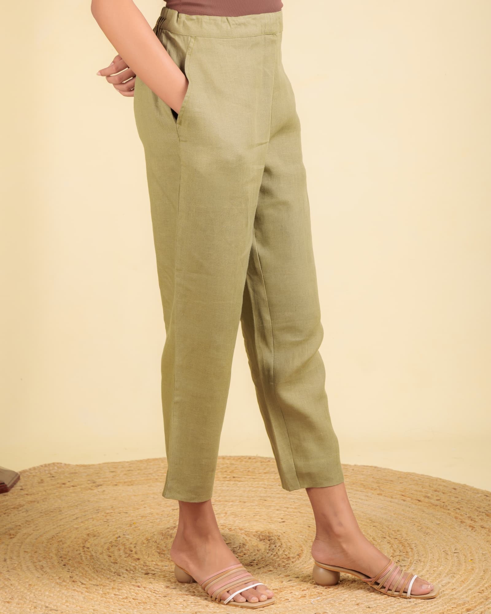 Green Straight Pant view 4