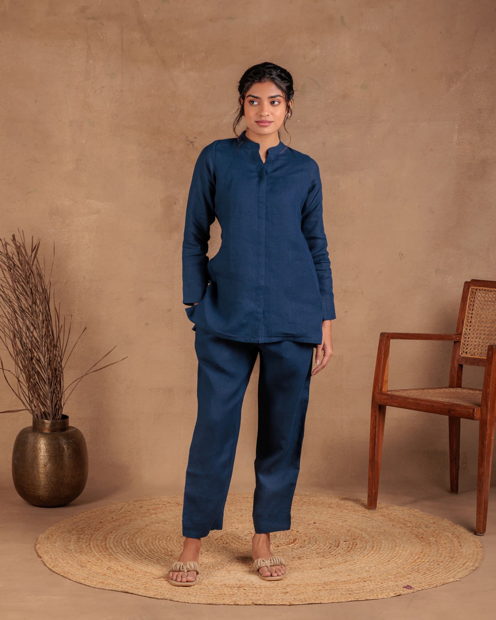 Navy Collar Tunic view 1