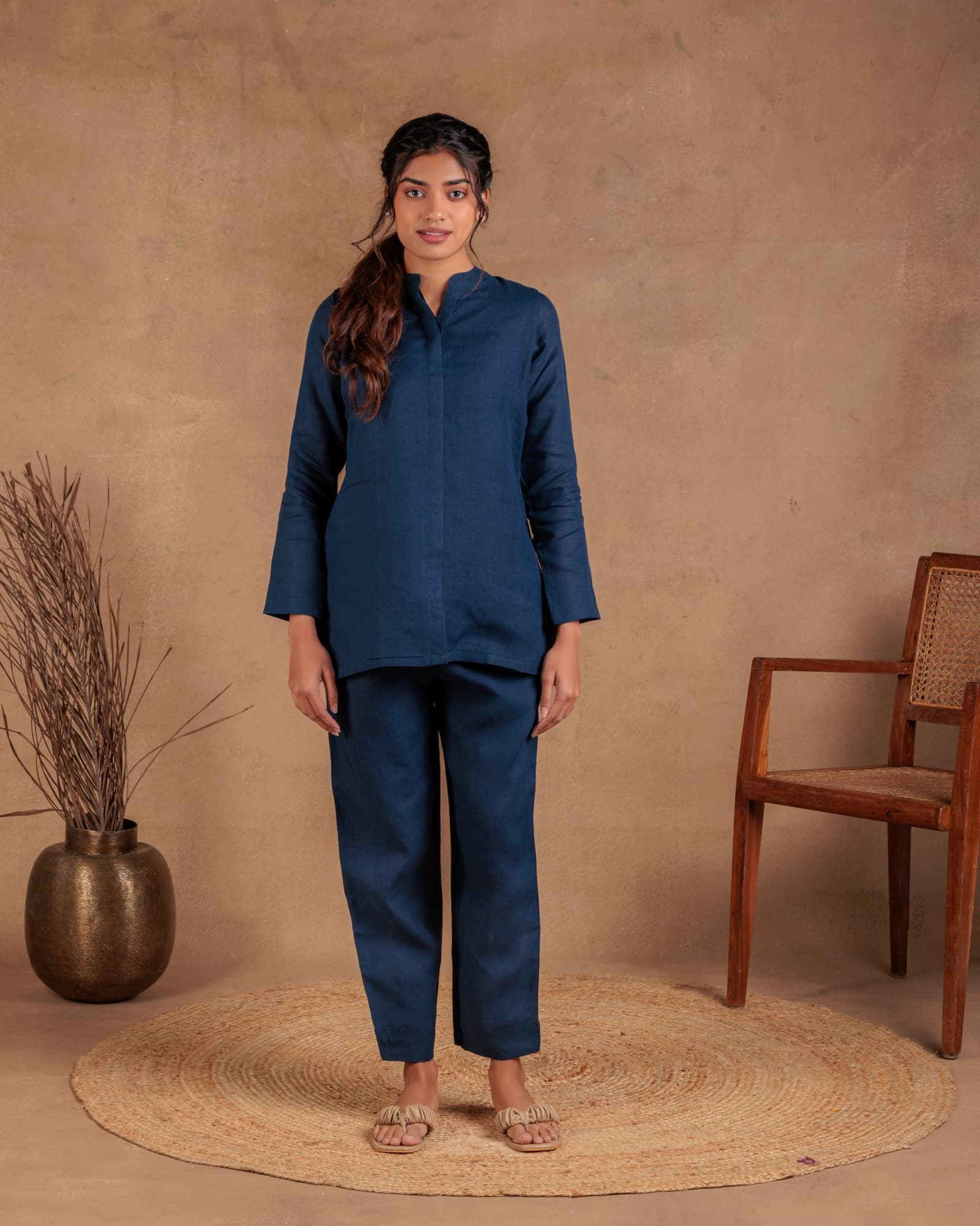 Navy Collar Tunic view 2