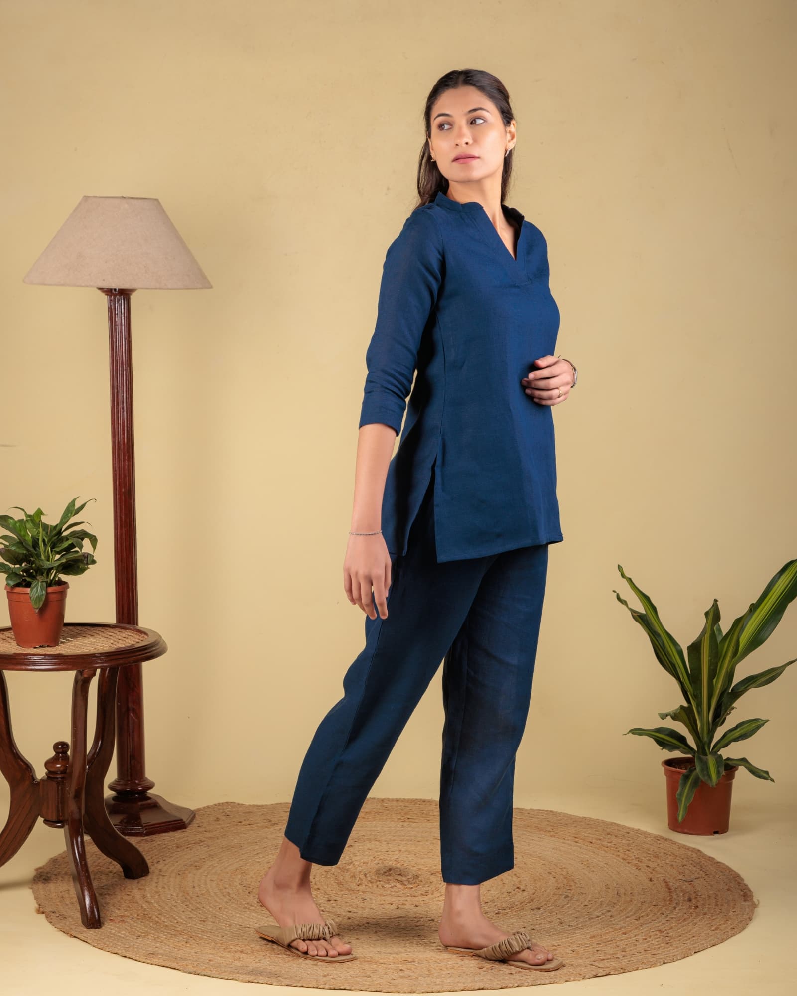 Navy V-Neck Tunic view 4