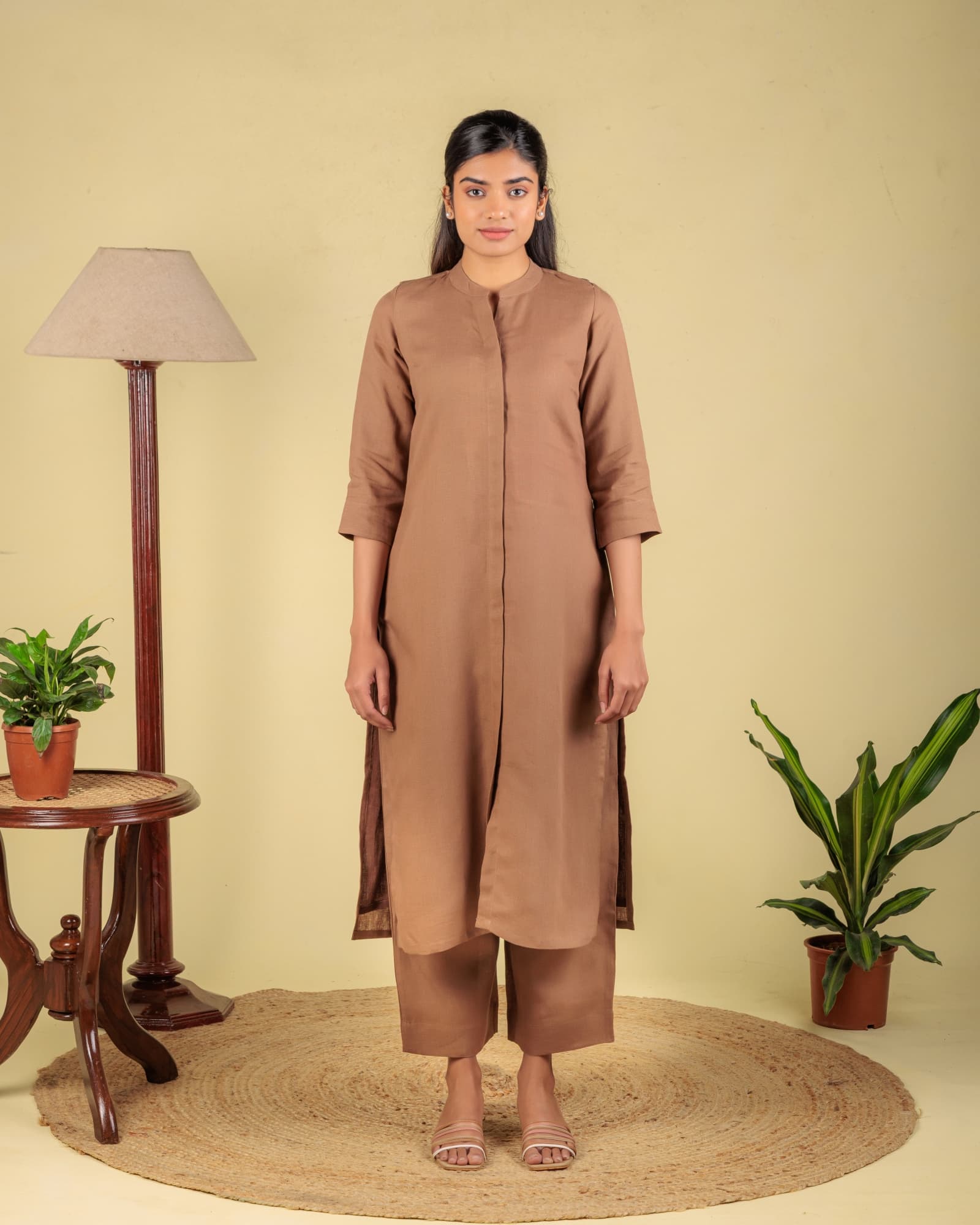 Oak Semi Palazzo Pant view 5