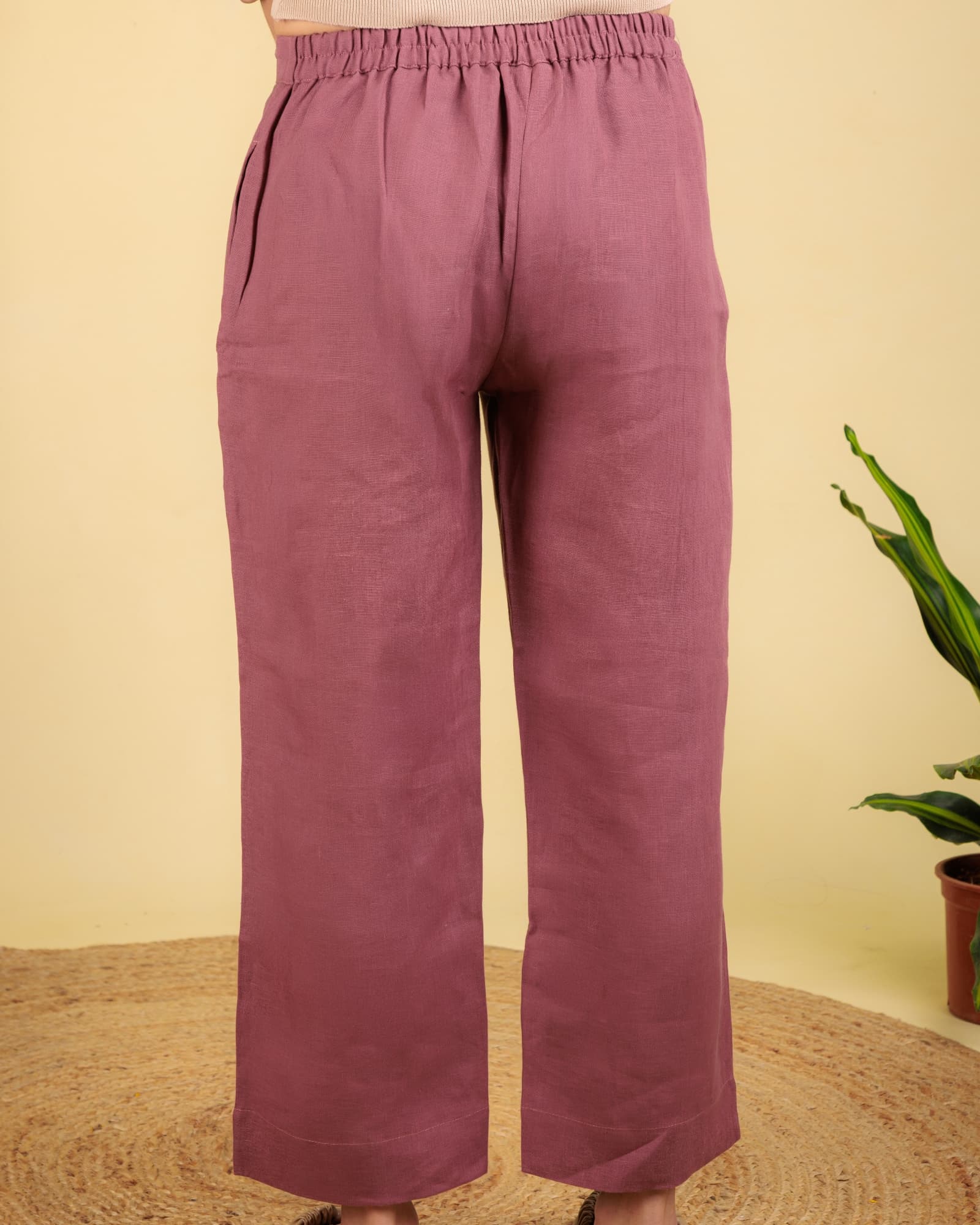 Pink Semi Palazzo Pant view 3