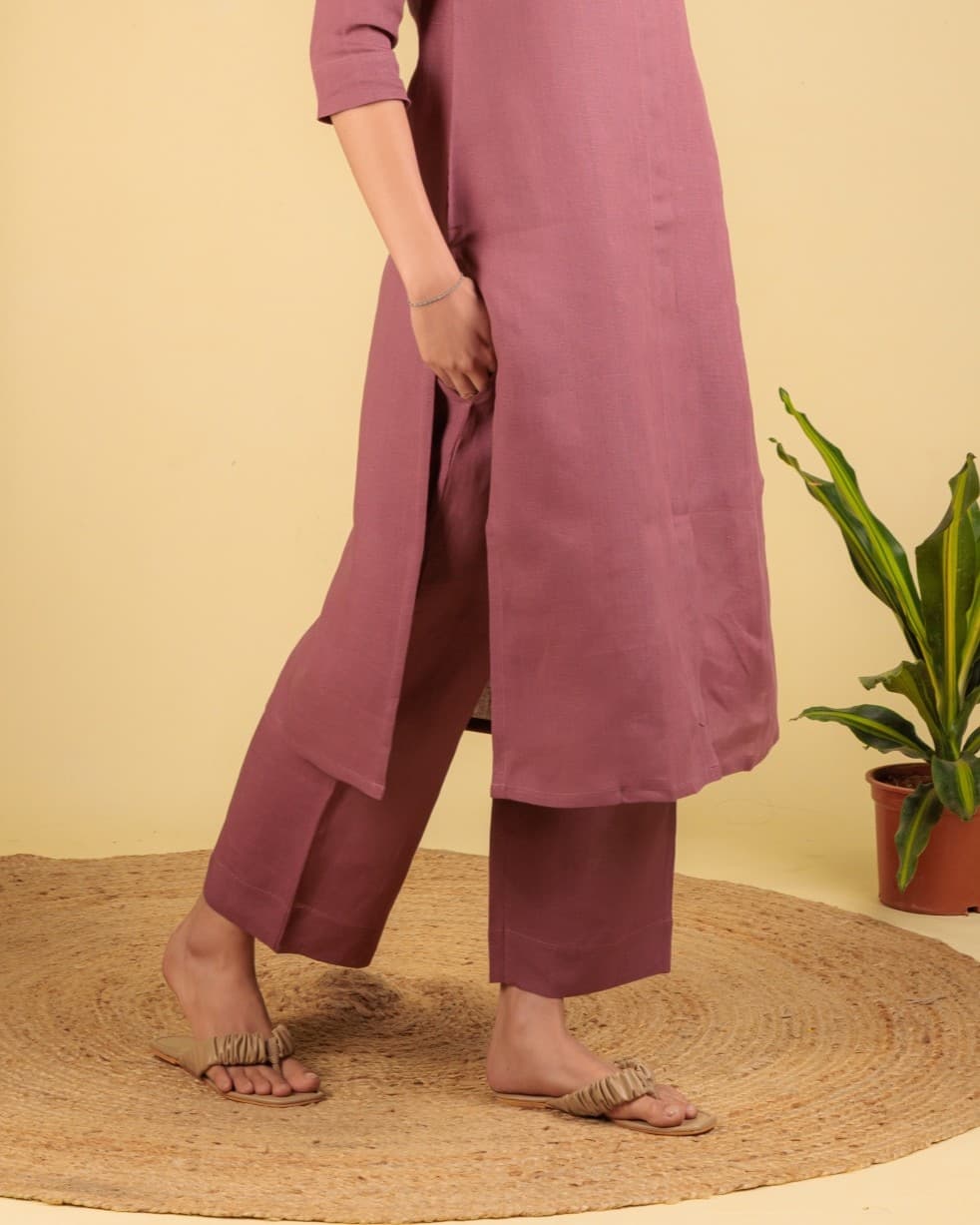 Pink Semi Palazzo Pant view 4