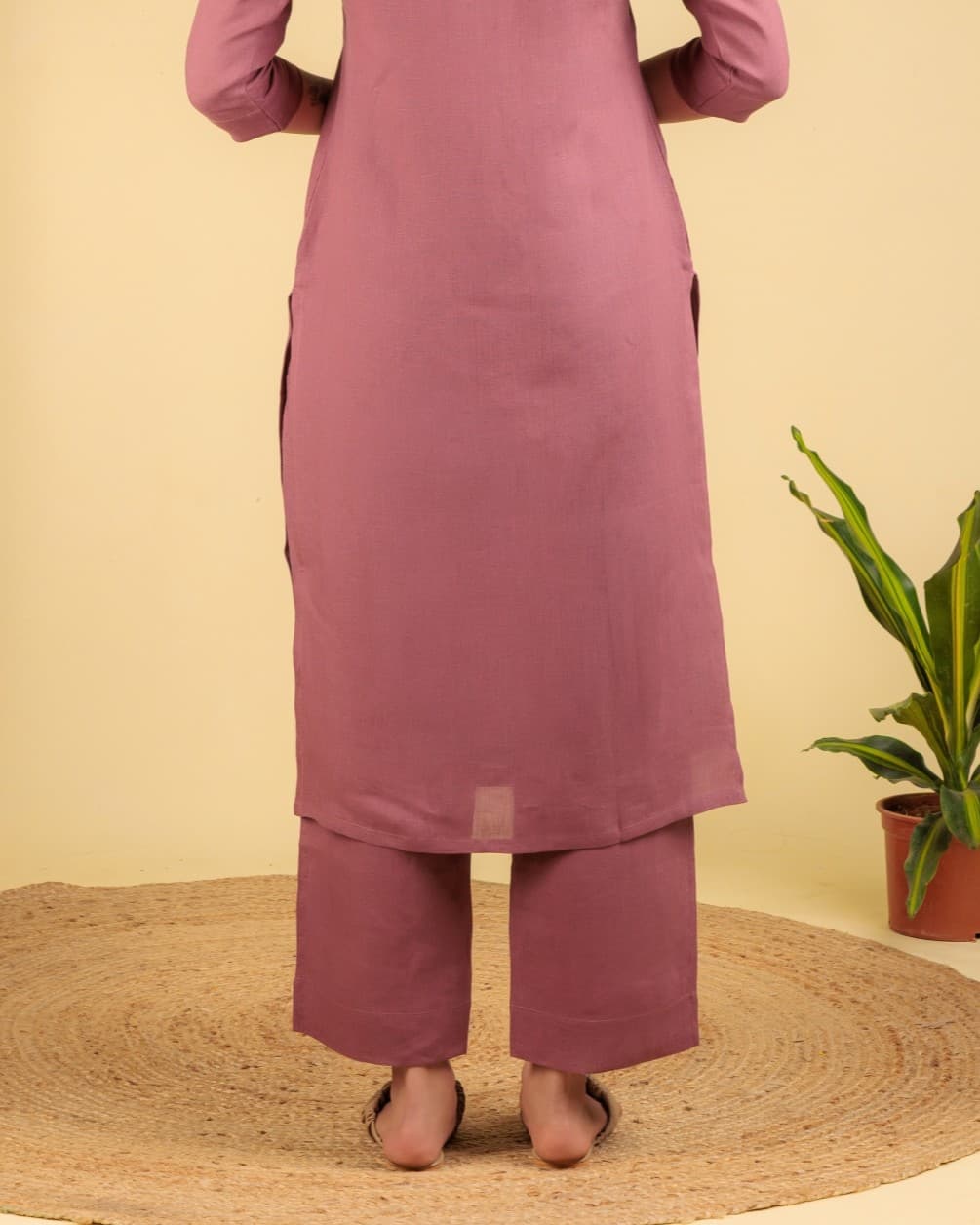 Pink Semi Palazzo Pant view 5