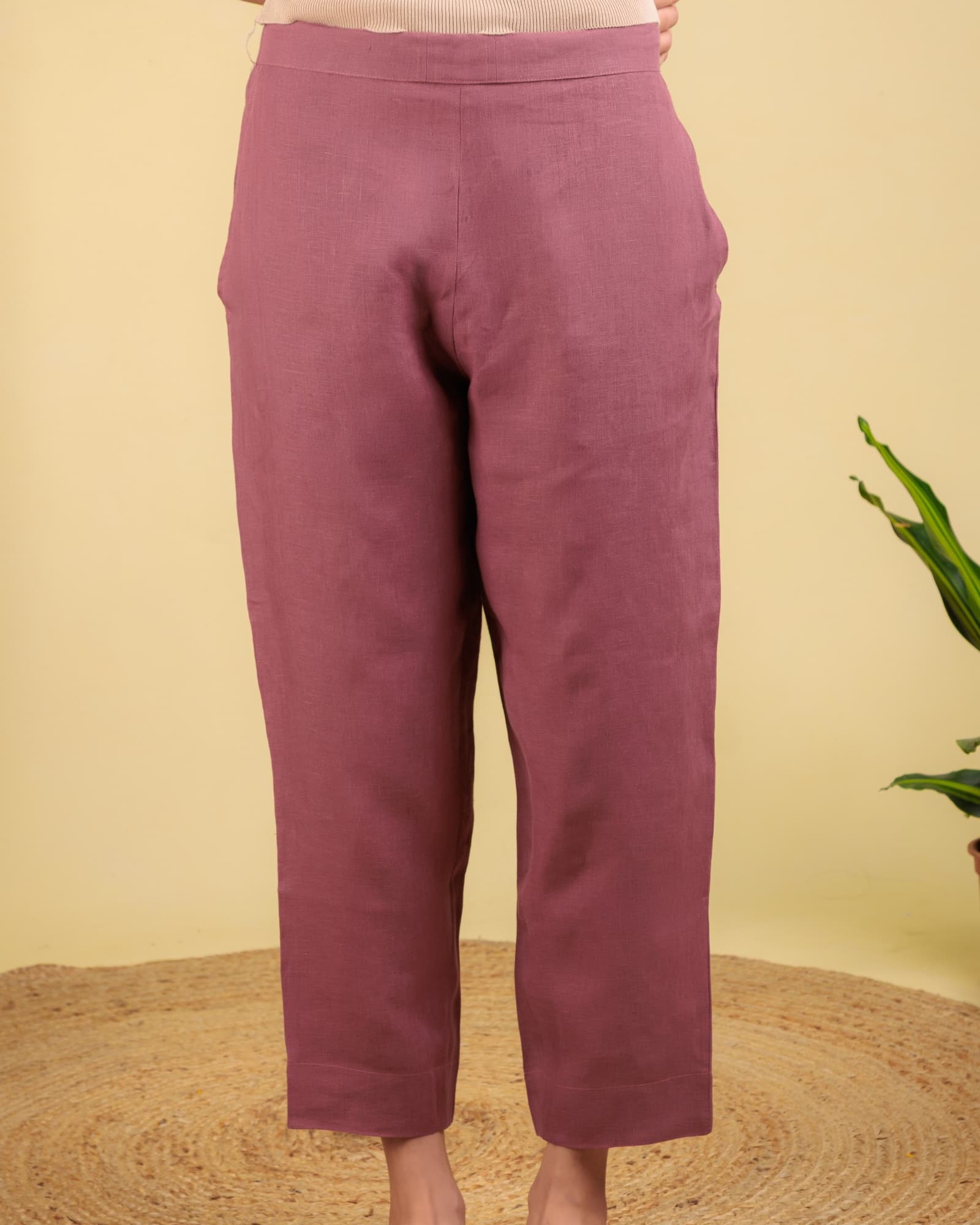 Pink Straight Pant view 3