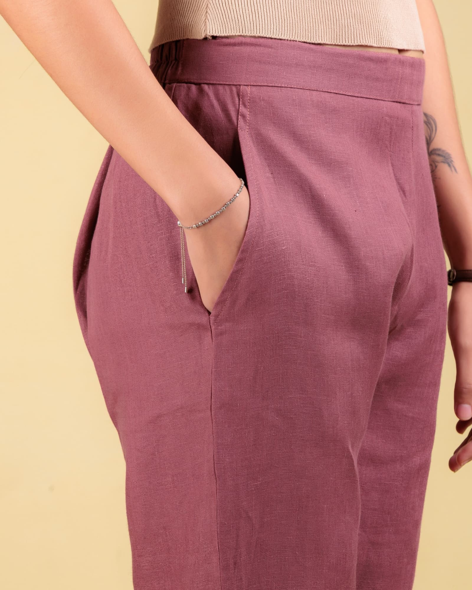 Pink Straight Pant view 4