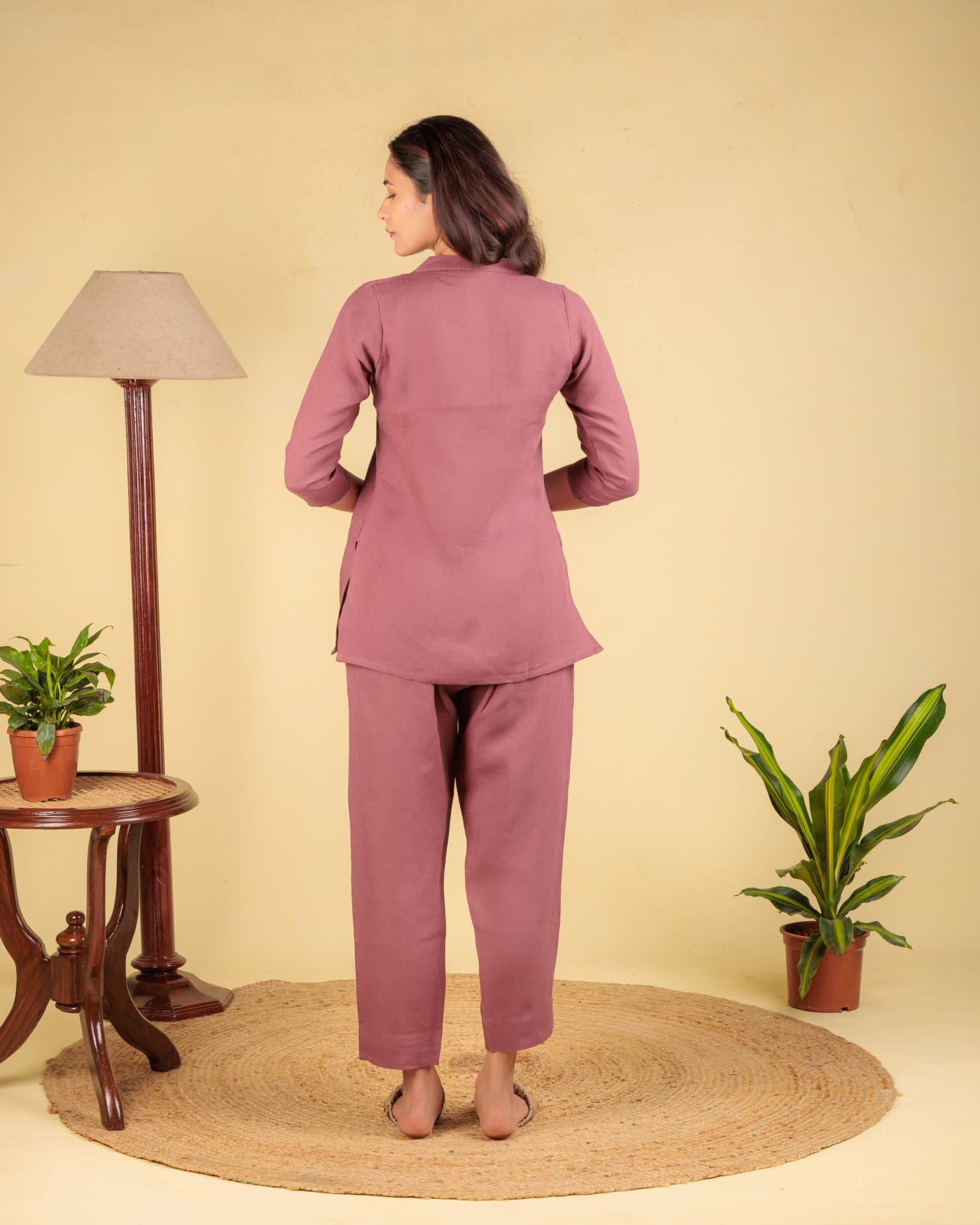 Pink V-Neck Tunic view 4